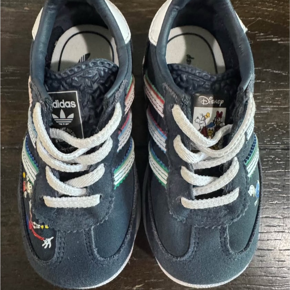 Adidas Kids' Dark Blue Sneakers with Disney Design